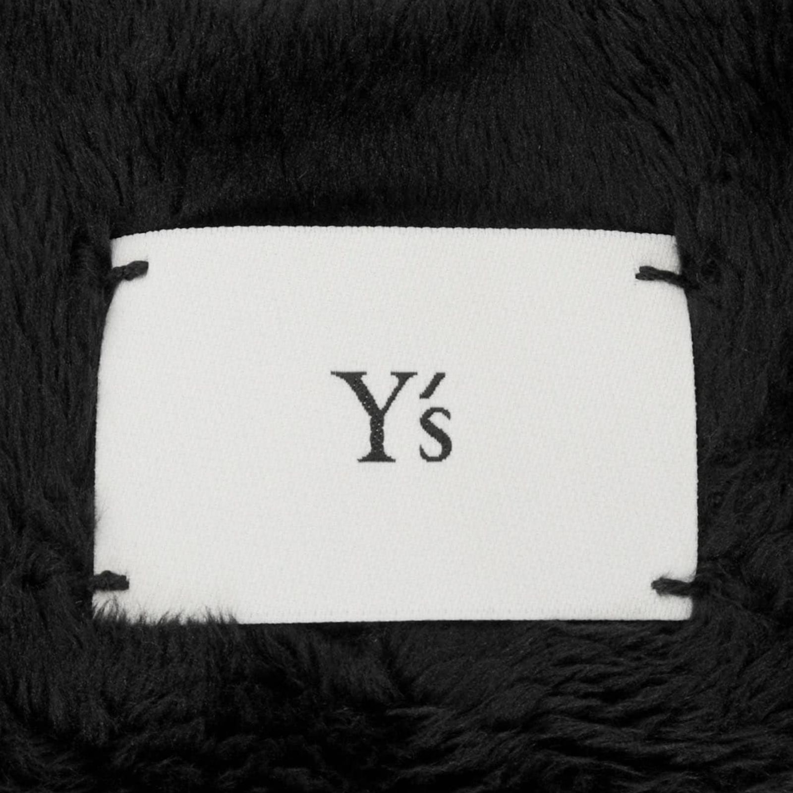 Y's × New Era MICRO FUR CUFF KNIT （Black）｜マイクロファー カーフニット｜YV-H25-995-3