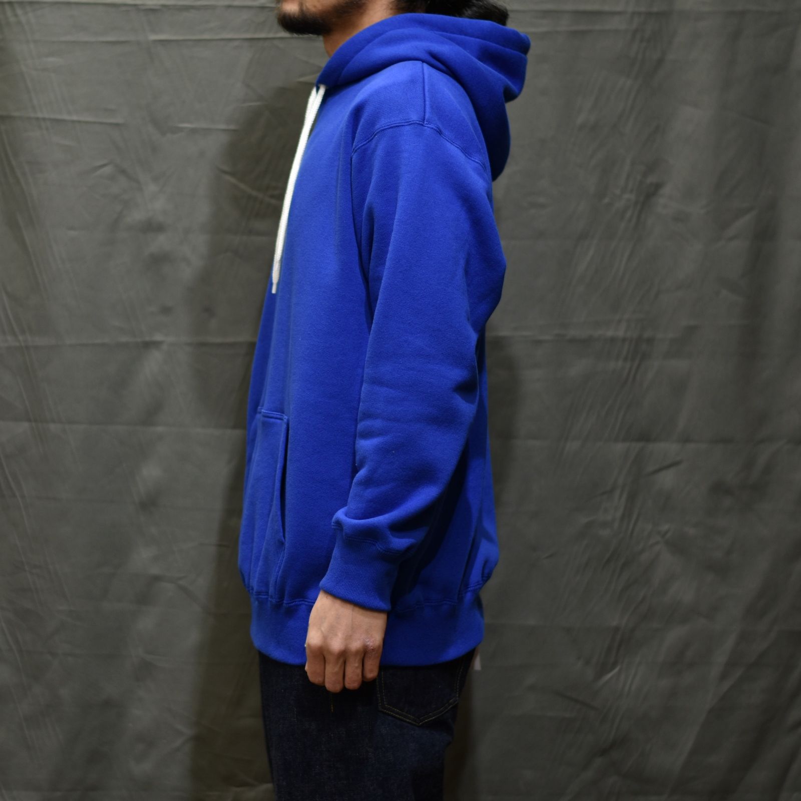 CALEE RC LOGO PULLOVER HOODIE (BLUE)