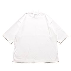 Smooth Mockneck T-SH （WHT） / モックネック Tシャツ （ホワイト）