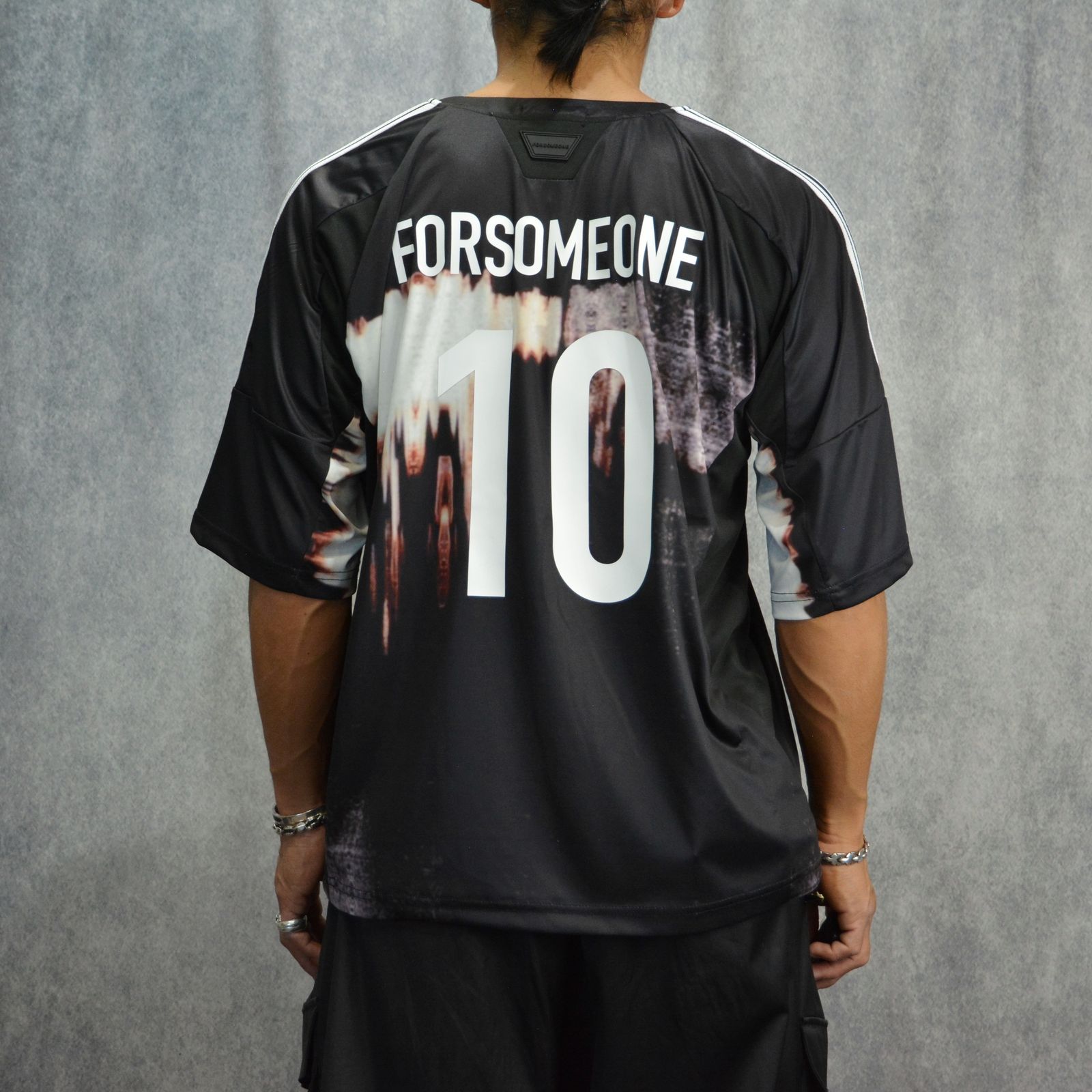 FORSOMEONE - GAME T-SHIRT (BLACK） / サッカーシャツ