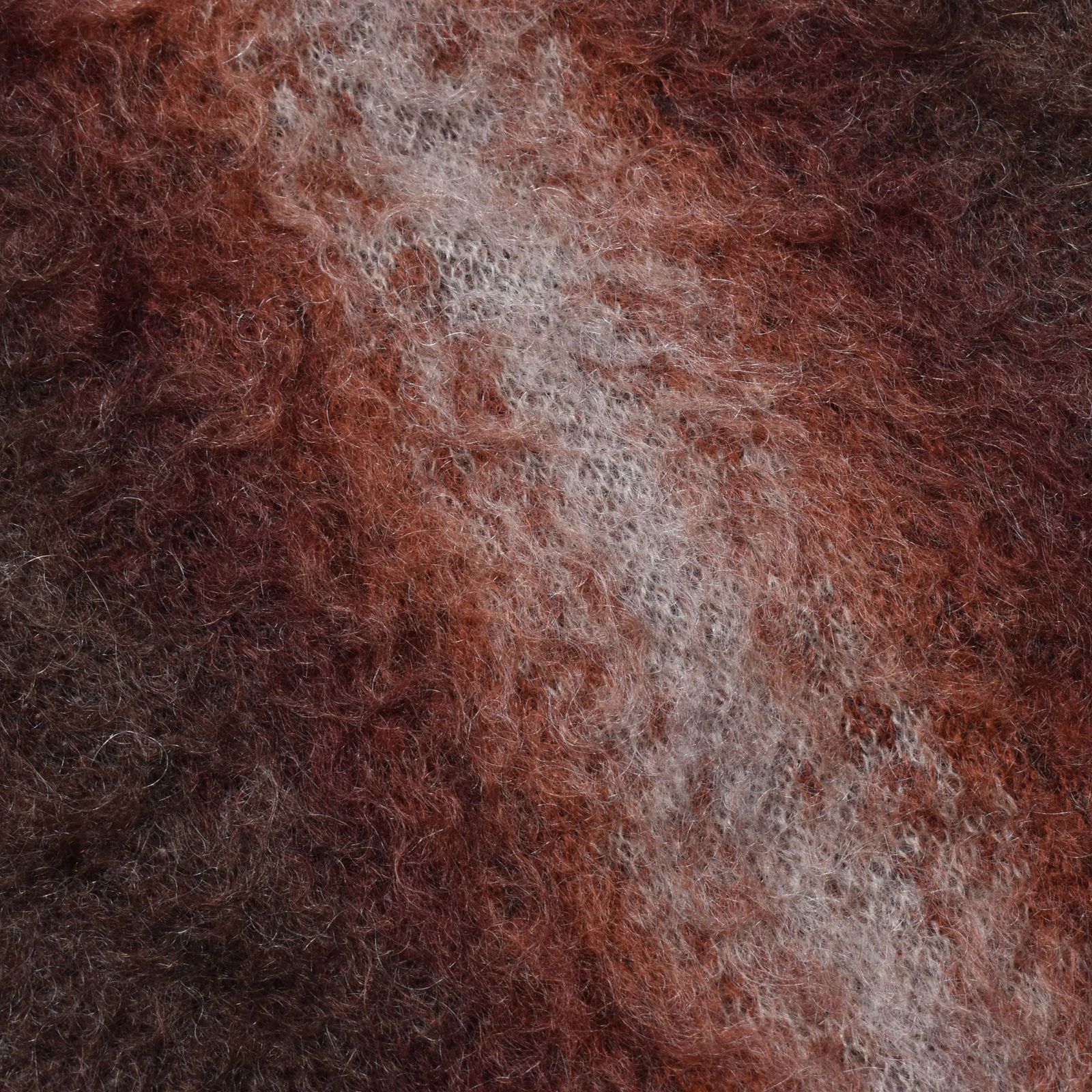 Fuzzy Stripe Mohair Knit Cardigan （BRT）｜ファジーストライプ モヘアニット カーディガン｜2509-6001