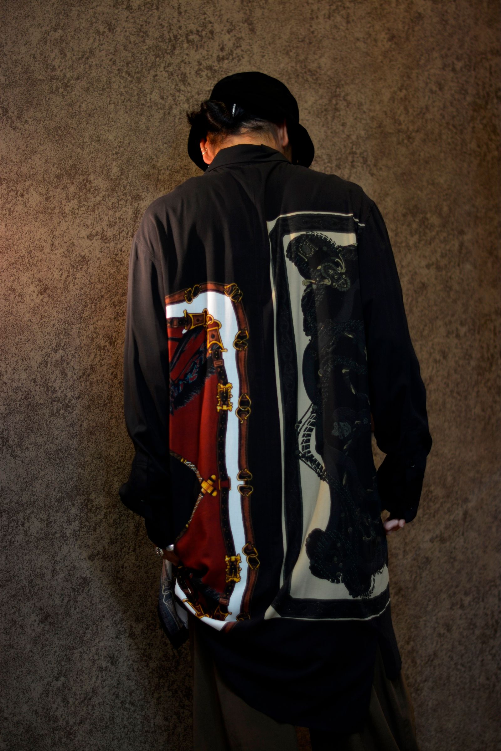 Collar zipper shir