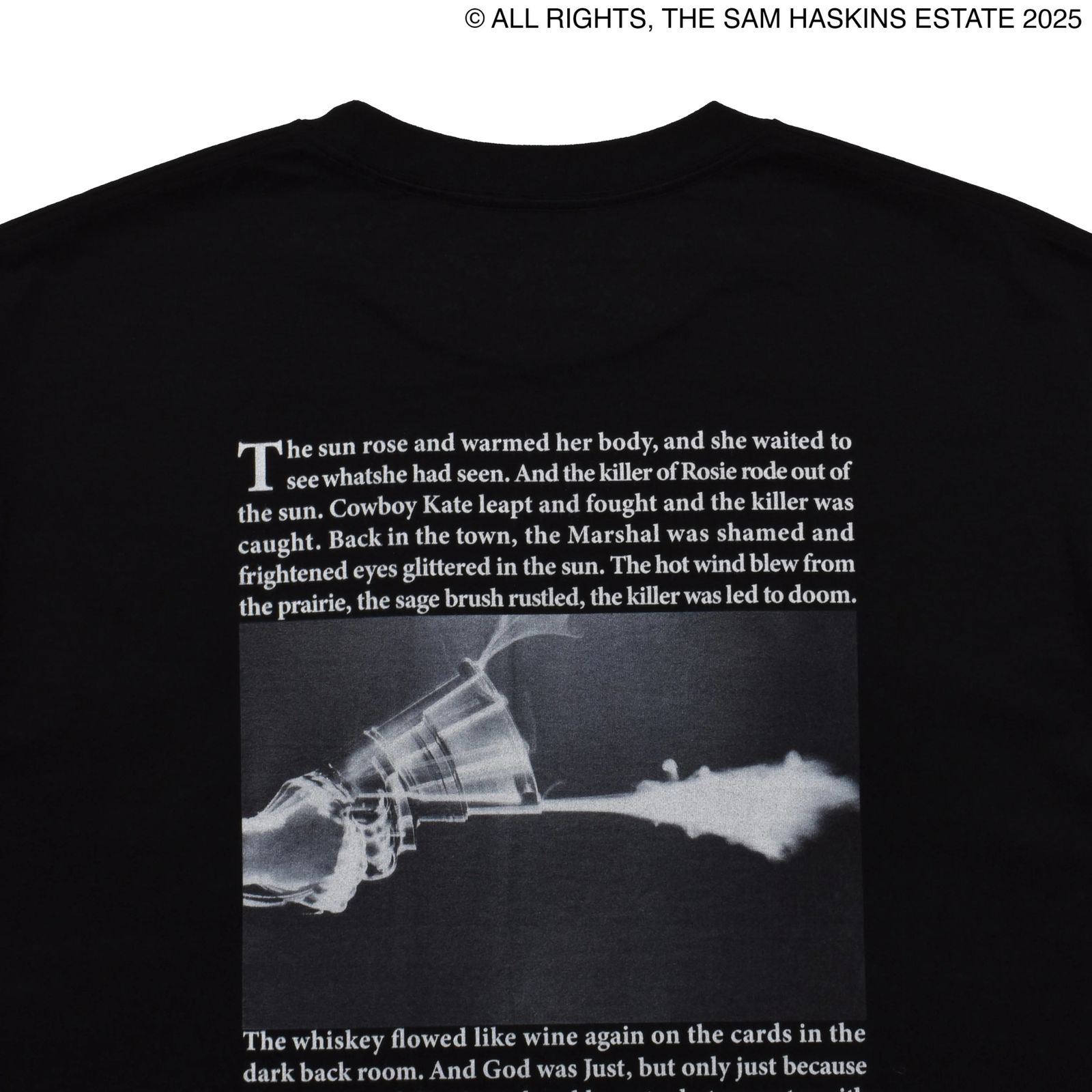 Sam Haskins × Stie-lo “kate” Tee （BLK）｜サム・ハスキンス×スティーロ ケイト プリントTシャツ｜25MND-STL005
