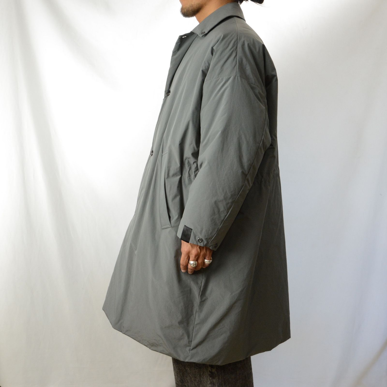 N.HOOLYWOOD - BALMACAAN COAT （GRAY） / ステンカラー コート