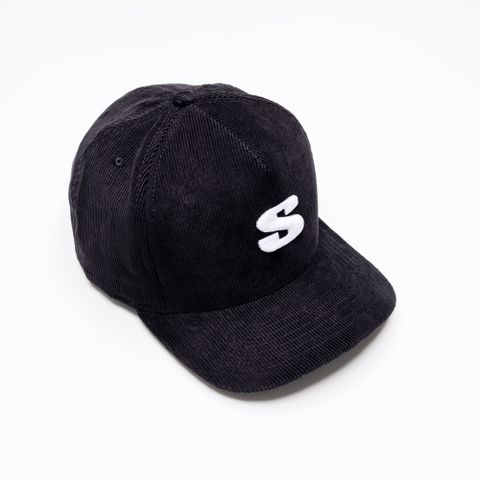 S Courdoroy Velcroback (Black)
