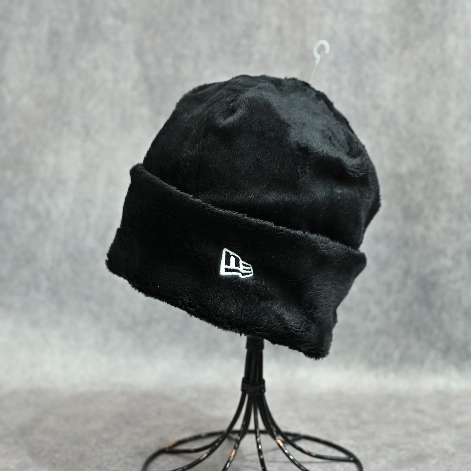 Y's × New Era MICRO FUR CUFF KNIT （Black）｜マイクロファー カーフニット｜YV-H25-995-3