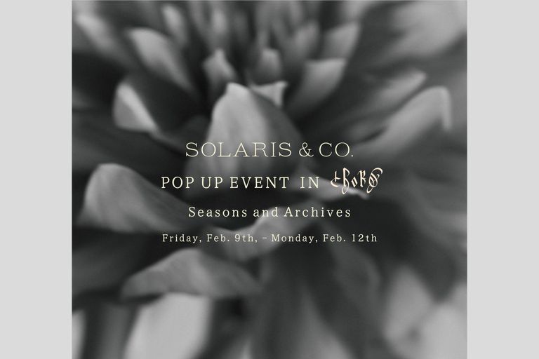 【SOLARIS＆CO.】 POP UP EVENT. 商品のラインナップを一部公開！