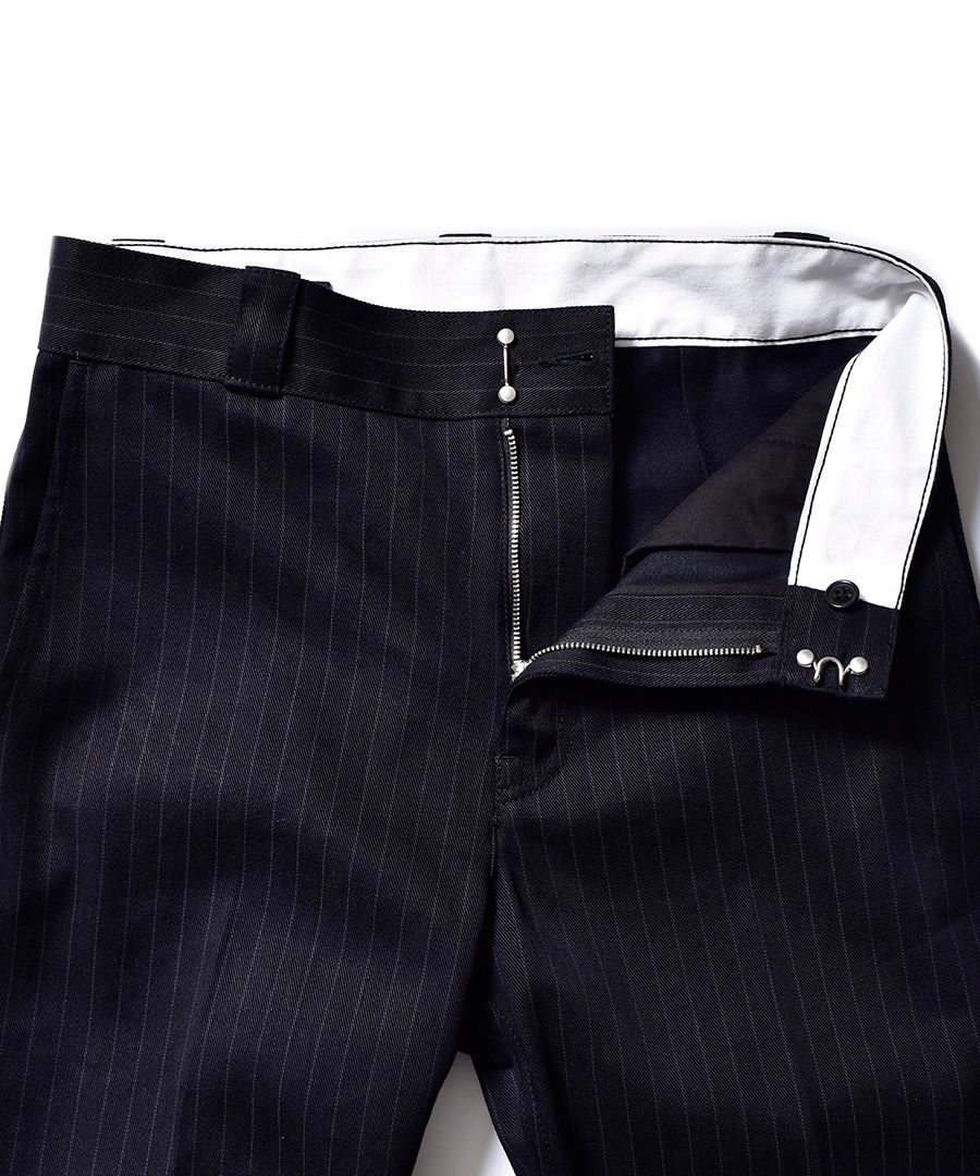 Discharge Stripe Wide Denim Baker PS