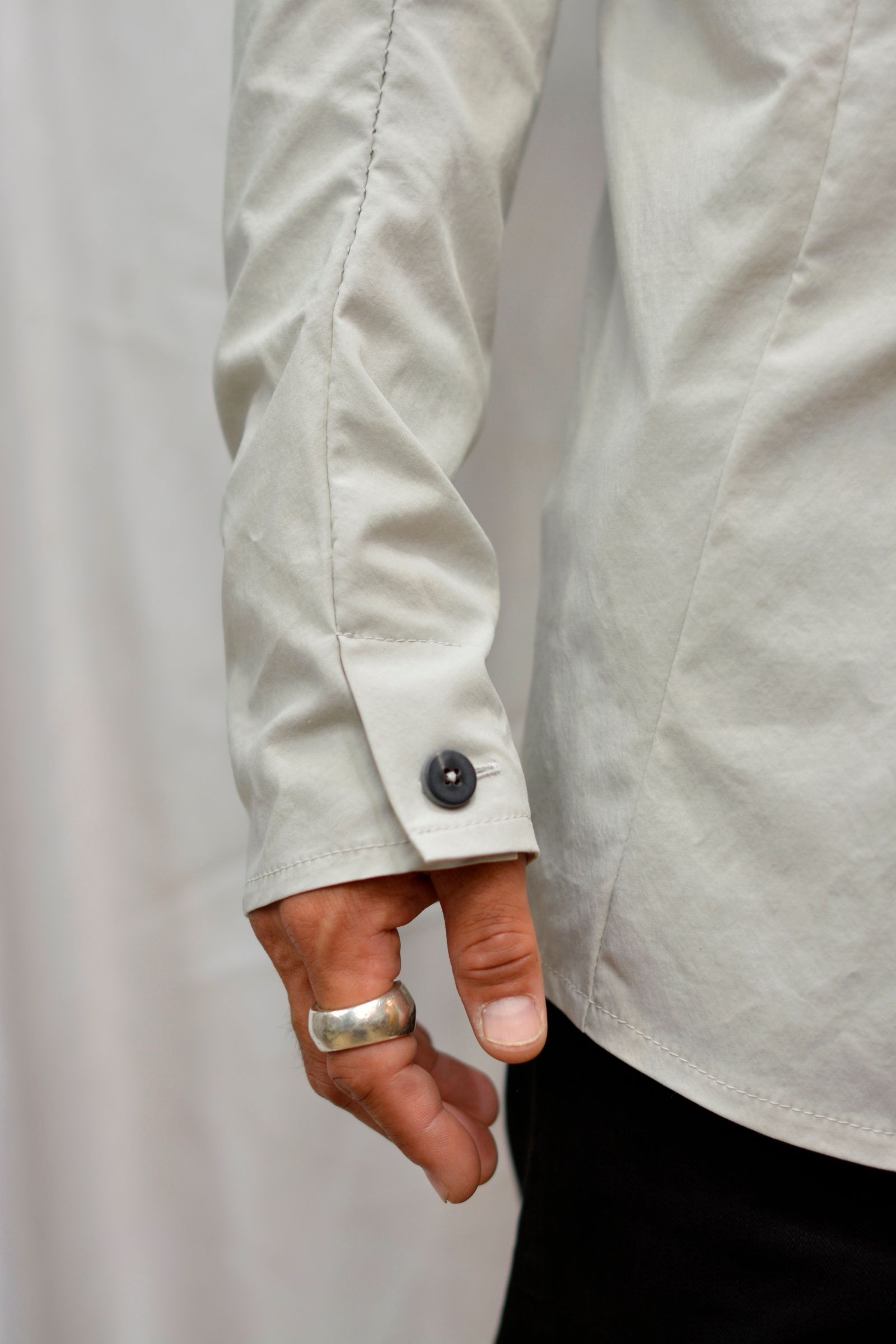 STAND COLLAR SHIRT B/D UNLINED JS-1