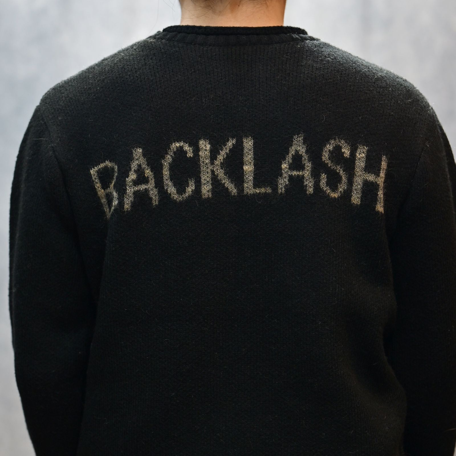 HIMALAYA YAKU KNIT JACQUARD LOGO PULLOVER （BLACK / ブラック）｜ヒマラヤ ヤクニット ｜ KN-784-01