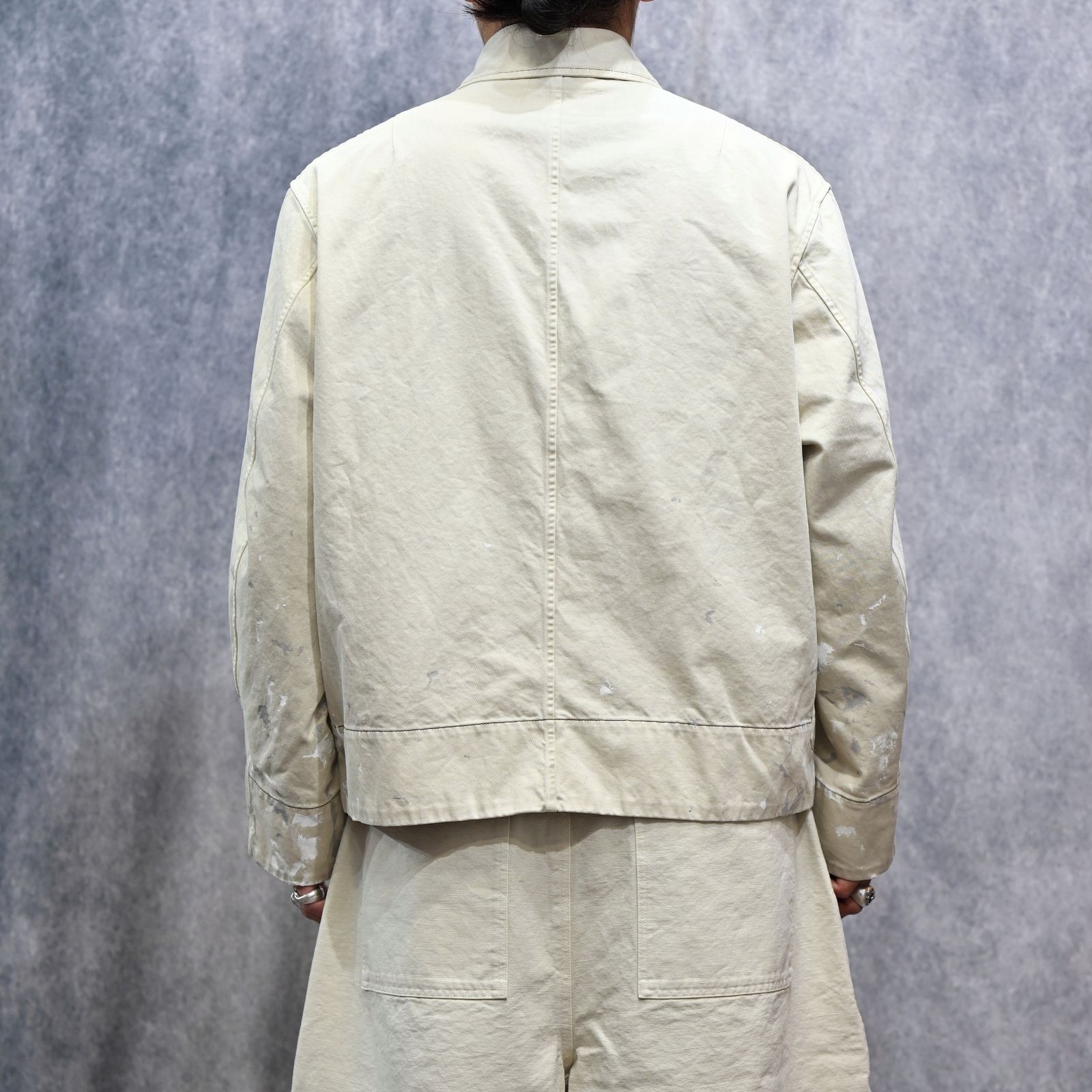 FULL ZIP CHINO BLOUSON (OFF WHITE / オフホワイト) チノブルゾン｜2601013