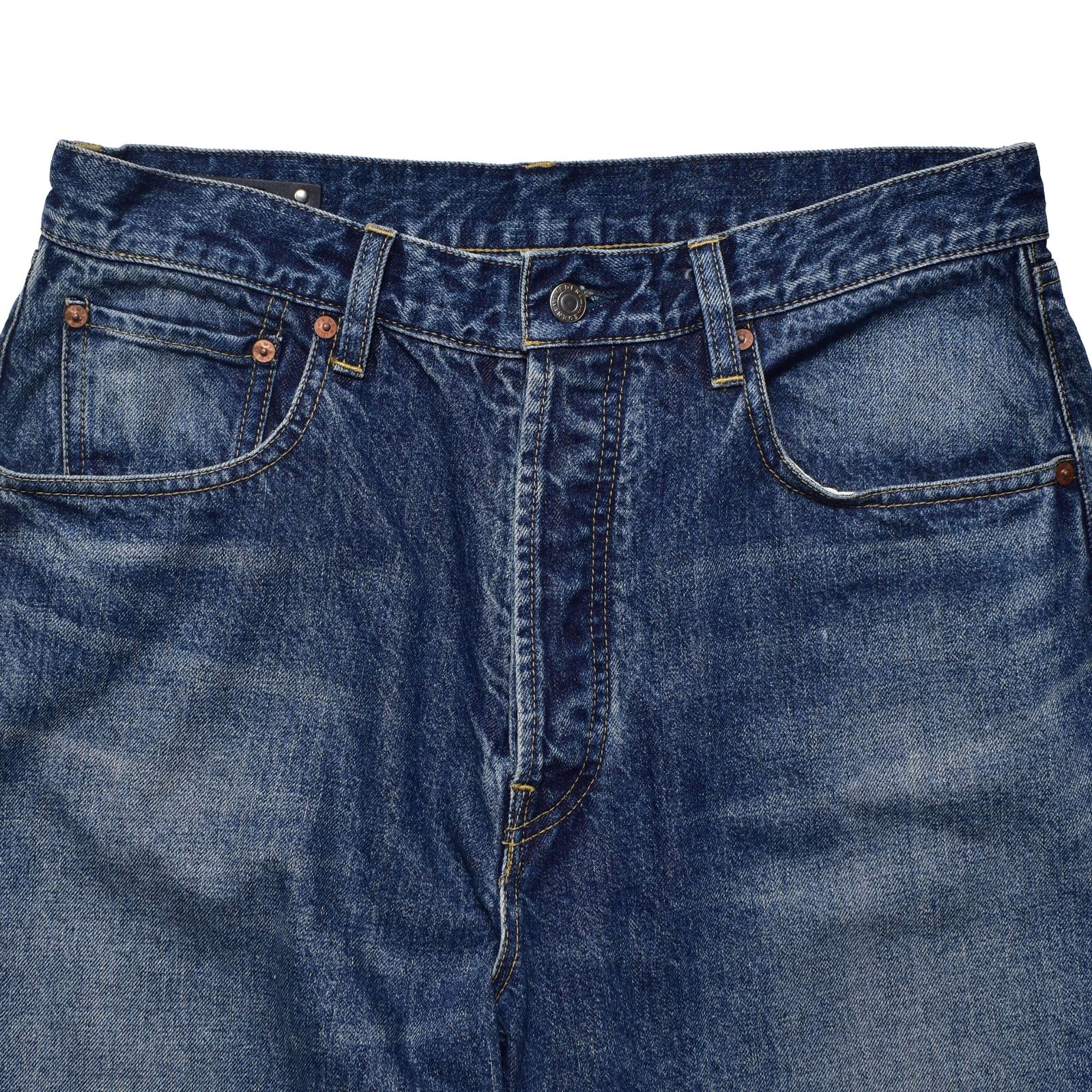 S.Wide Straight Cropped 5pocket USD （USD）｜クロップド デニムパンツ （インディゴ）｜2603-1002