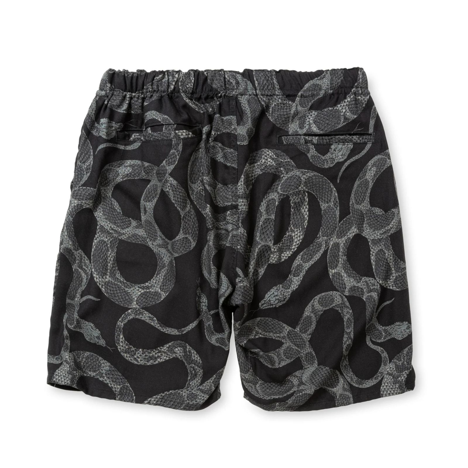 ALLOVER SNAKE PATTERN EASY SHORTS ＜EXCLUSIVE＞ (BLACK) / スネーク柄 イージーショーツ