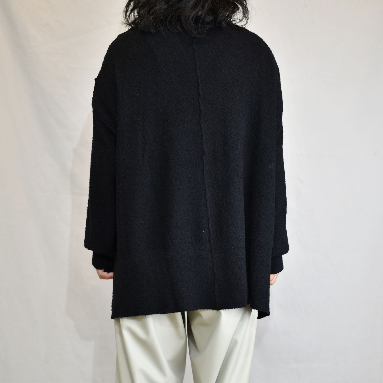 オーバーサイズ ニットプルオーバー / LB23SS-KN02-PL (BLACK)