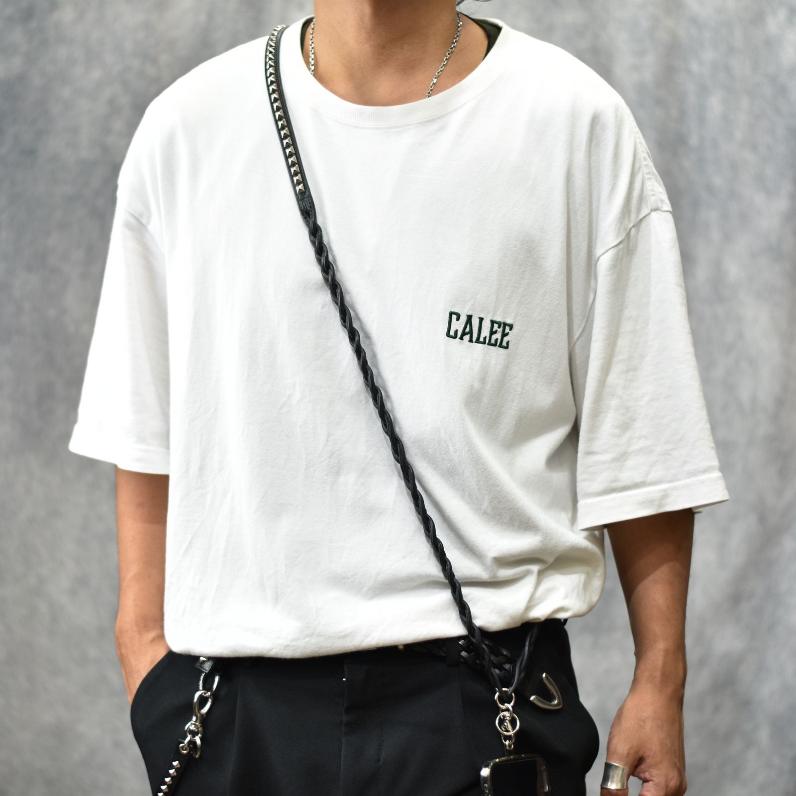 CALEE - × HIGH FIVE FACTORY LEATHER MULTI SHOULDER STRAP (BLACK) / × ハイ  ファイブ ファクトリー マルチショルダーストラップ | chord online store