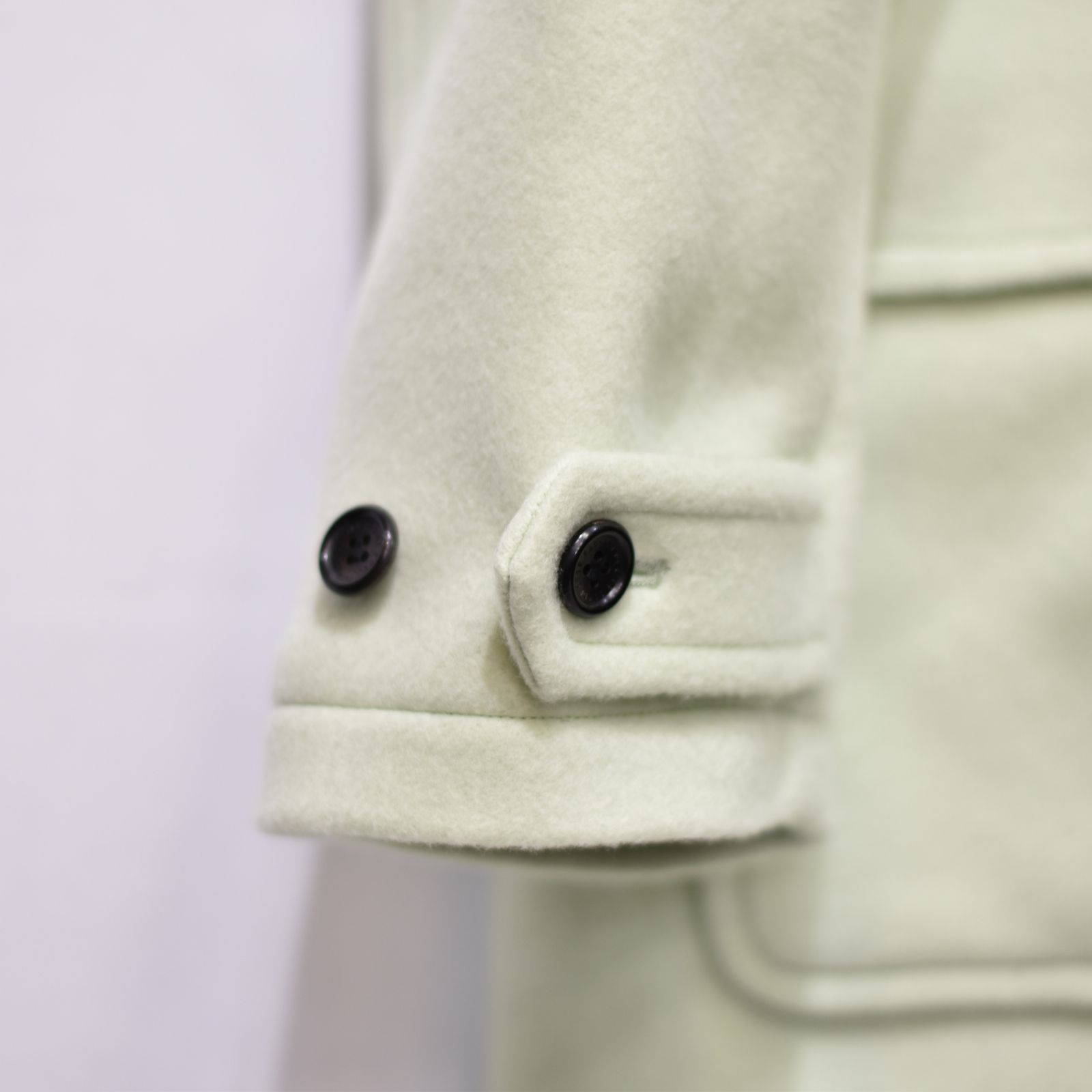 el conductorH - WOOL MELTON HEART DUFFLE COAT (MINT) / ウール