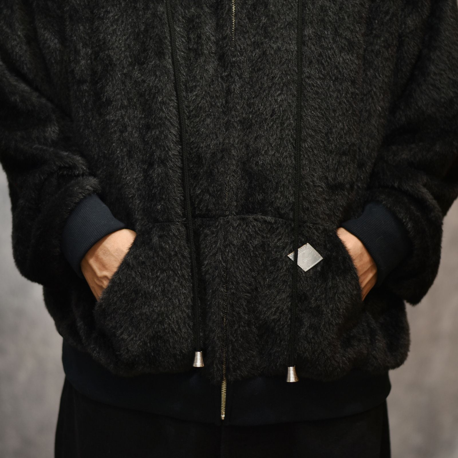 TEDDY BEAR HOODED SWEATER (BK)｜テディベア スウェットパーカー｜PD25AC01