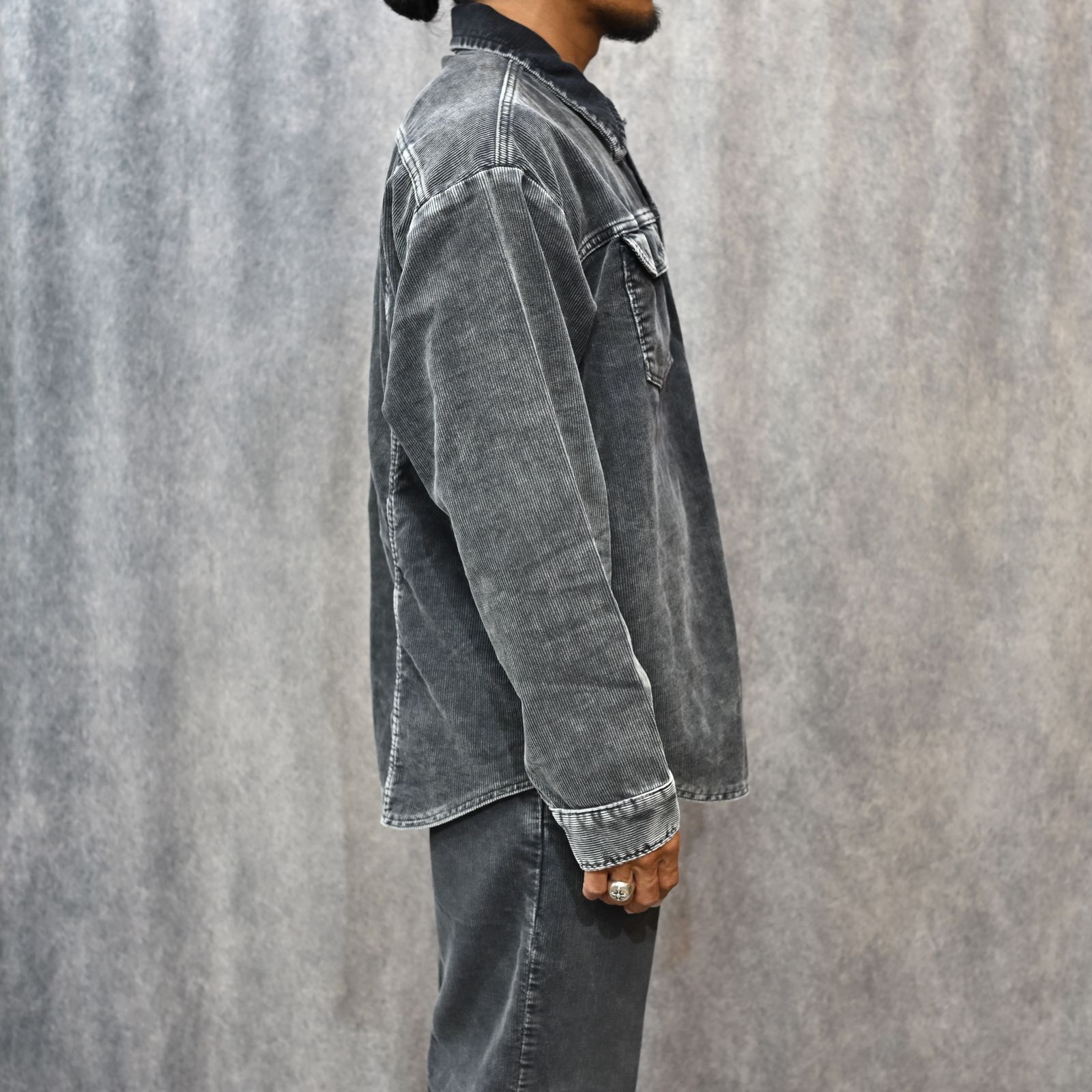 × Wrangler SHIRT （BLACK）｜× ラングラー コーデュロイシャツ｜6252-WR01