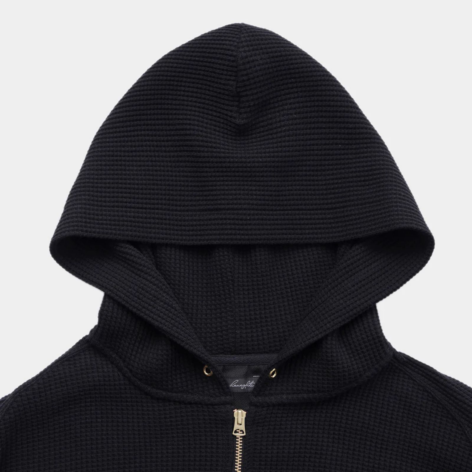 HF thermal hoodie （BLACK）｜サーマル パーカー （ブラック）｜HF-07