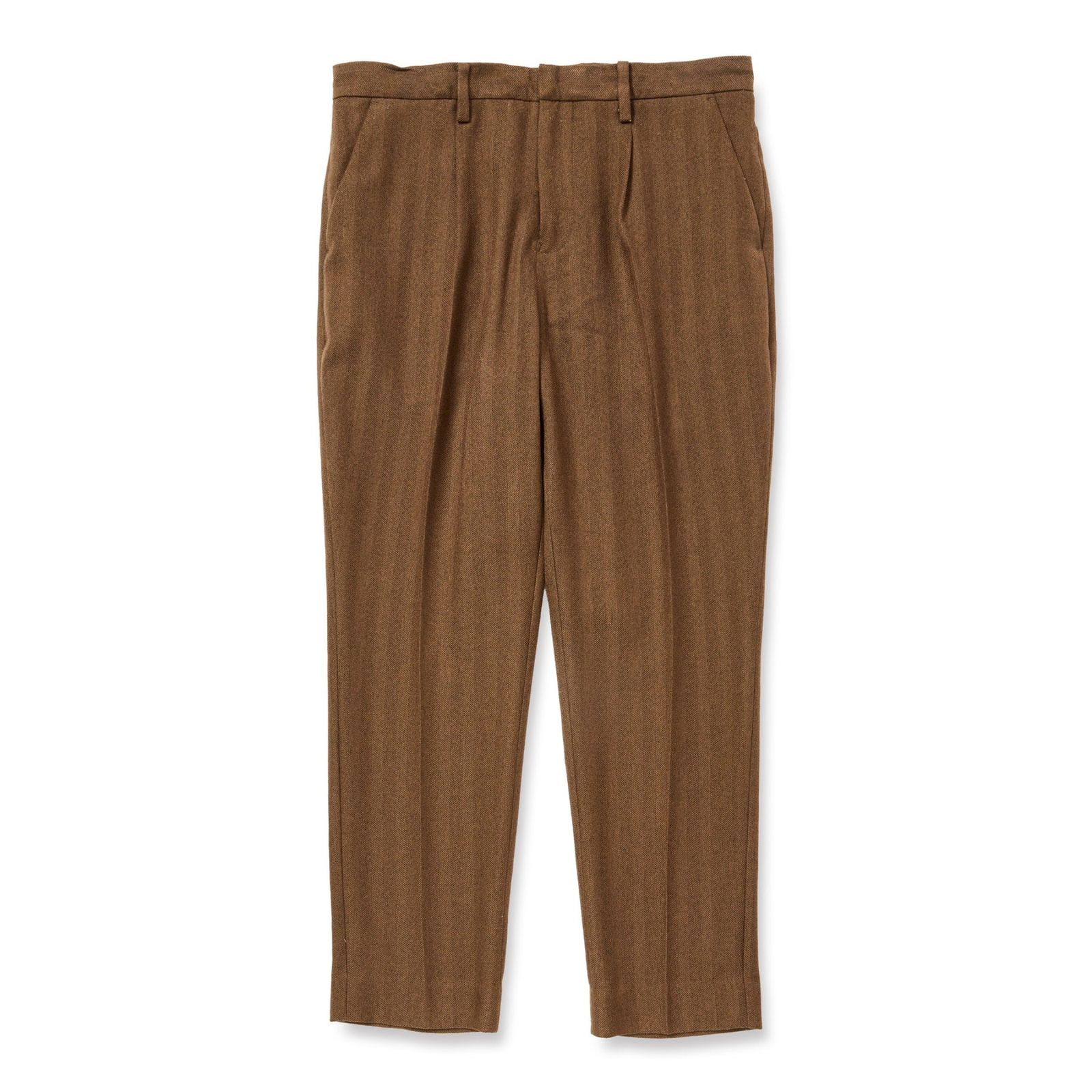 VINTAGE TYPE HERRINGBONE SLACKS (BROWN)|ヘリンボーン スラックス|CL-25AW032