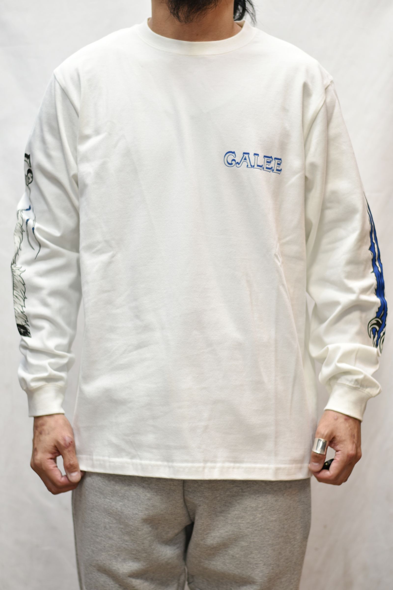 MULTI PRINT L/S TEE (WHITE)