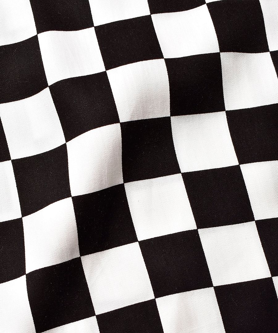 MINEDENIM - CU.Denim S/S Checker flag Open Collar SH (WPT) | chord