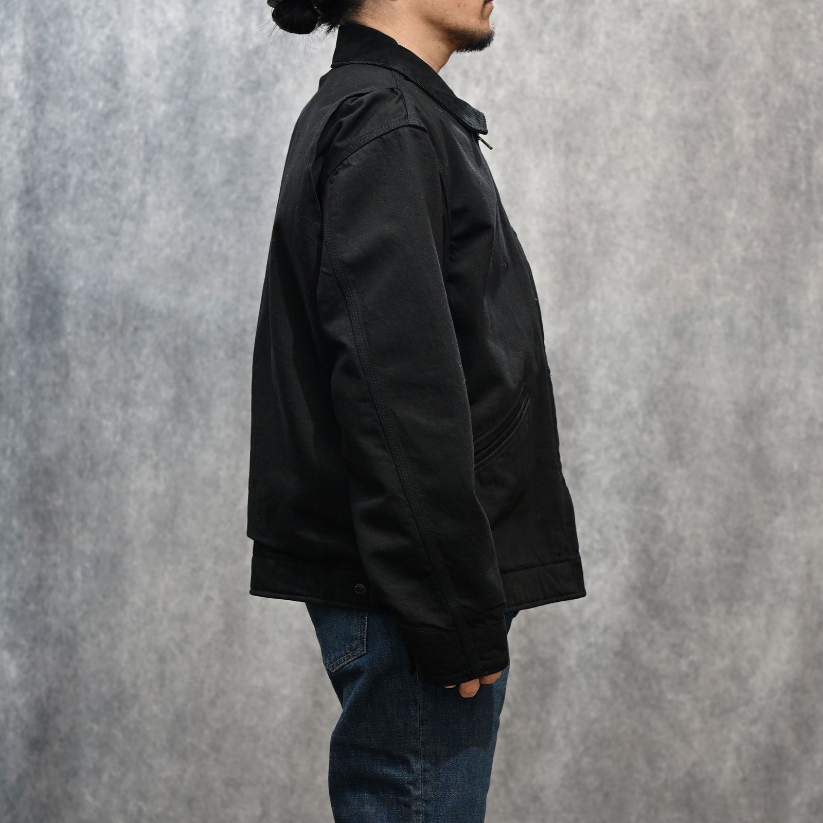 × M&M CUSTOM PERFORMANCE Black Denim Detroit Jacket （BLK）｜× エムアンドエムカスタムパフォーマス ブラックデニム デトロイトジャケット｜MND-MM81
