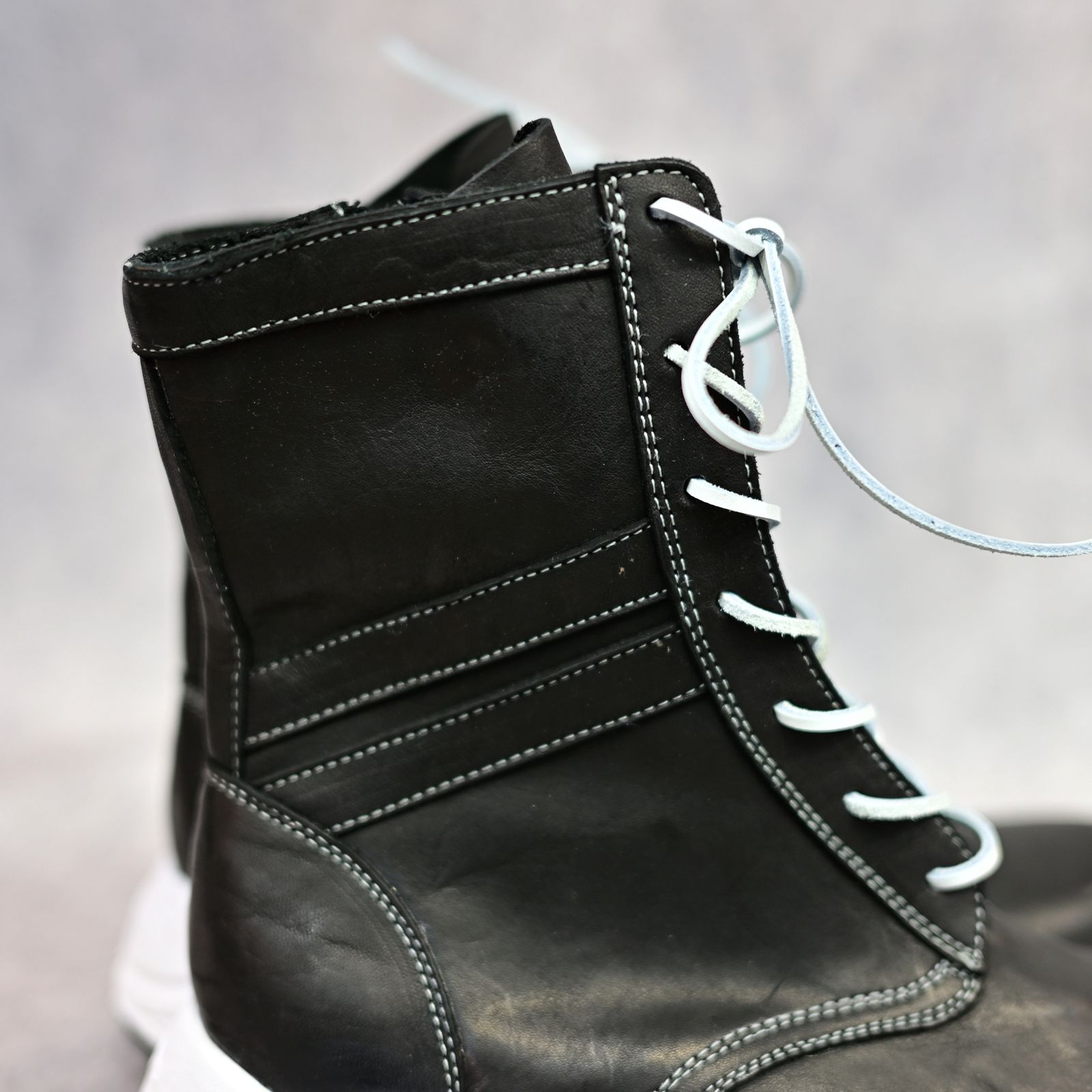 ジャパンショルダー製品染め コンバットスニーカー （BLACK）｜ブーツ スニーカー ｜ 657-02