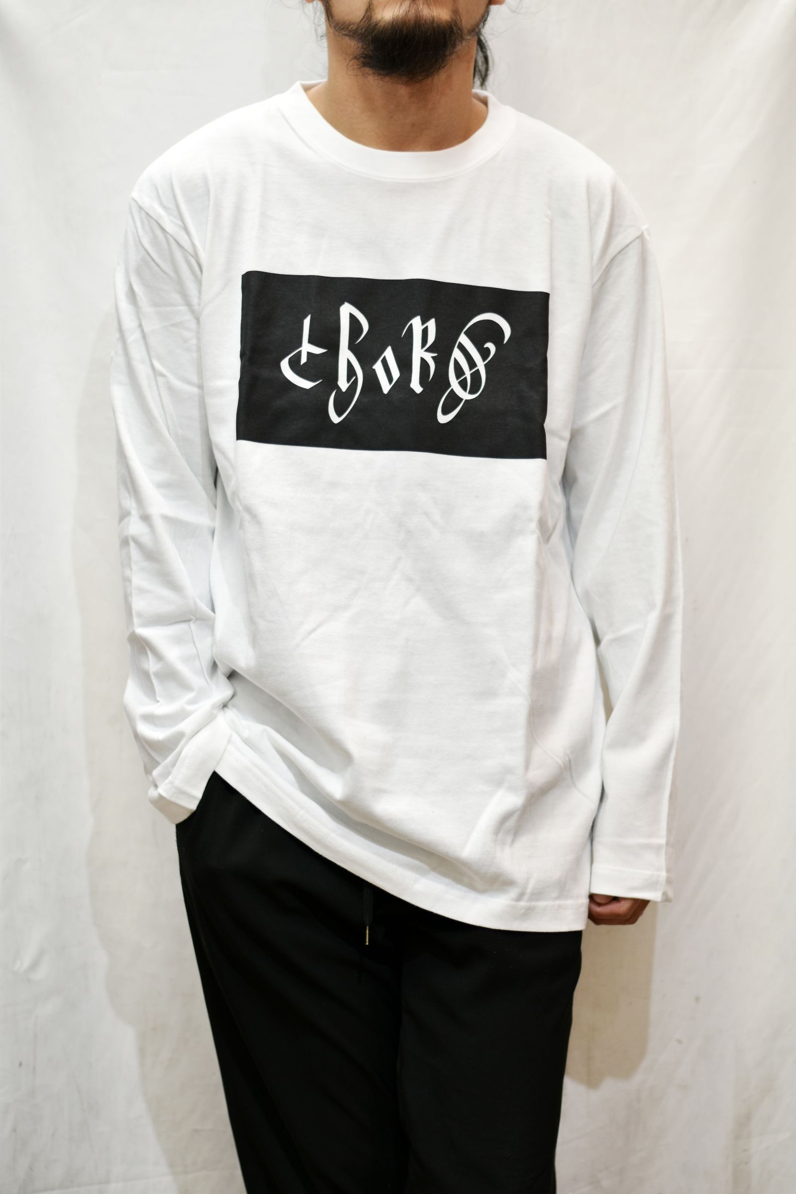 chord ボックスロゴ L/S Tシャツ (WHT)