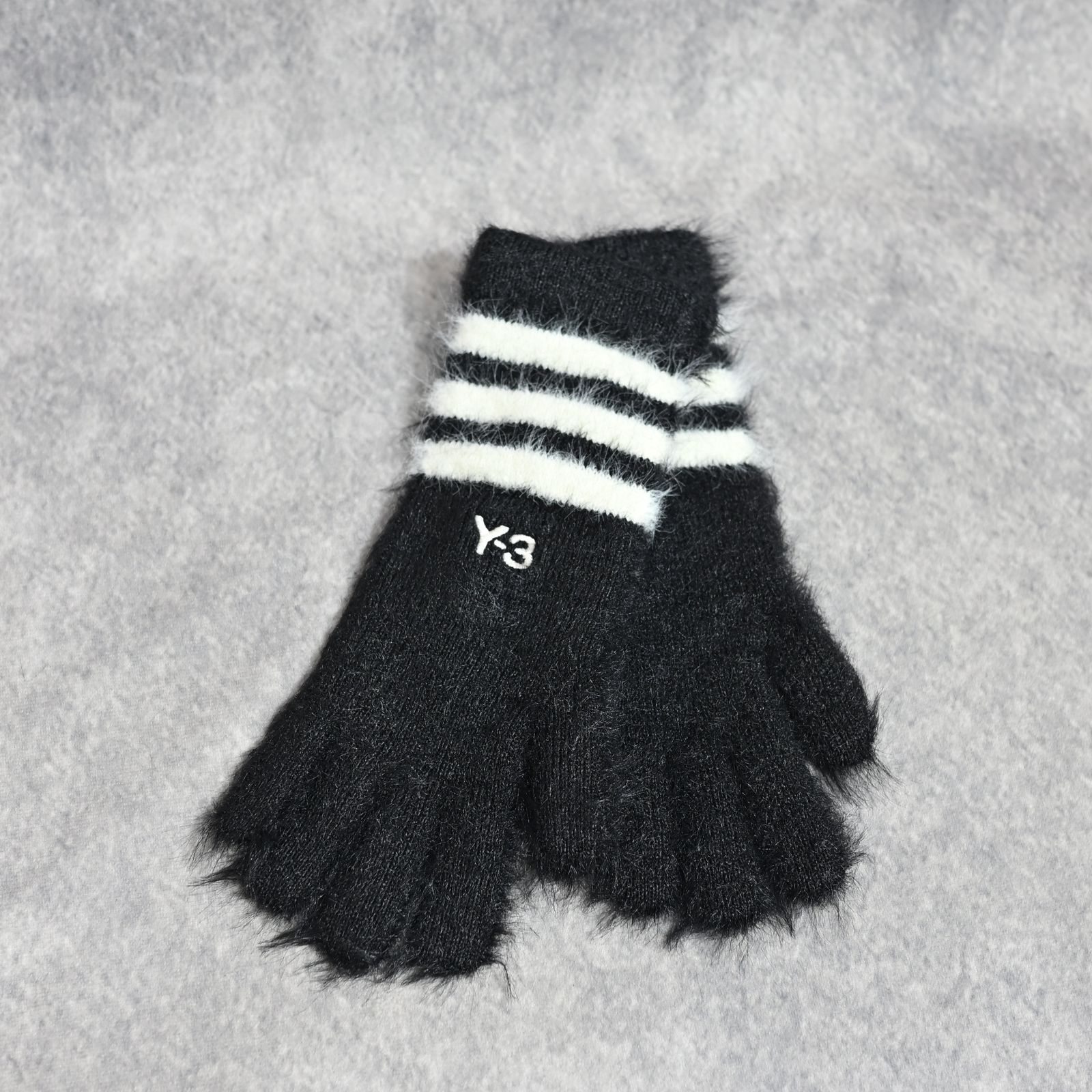 Y-3 - Y-3 STRIPES GLOVES （BLACK） / ニット グローブ 手袋