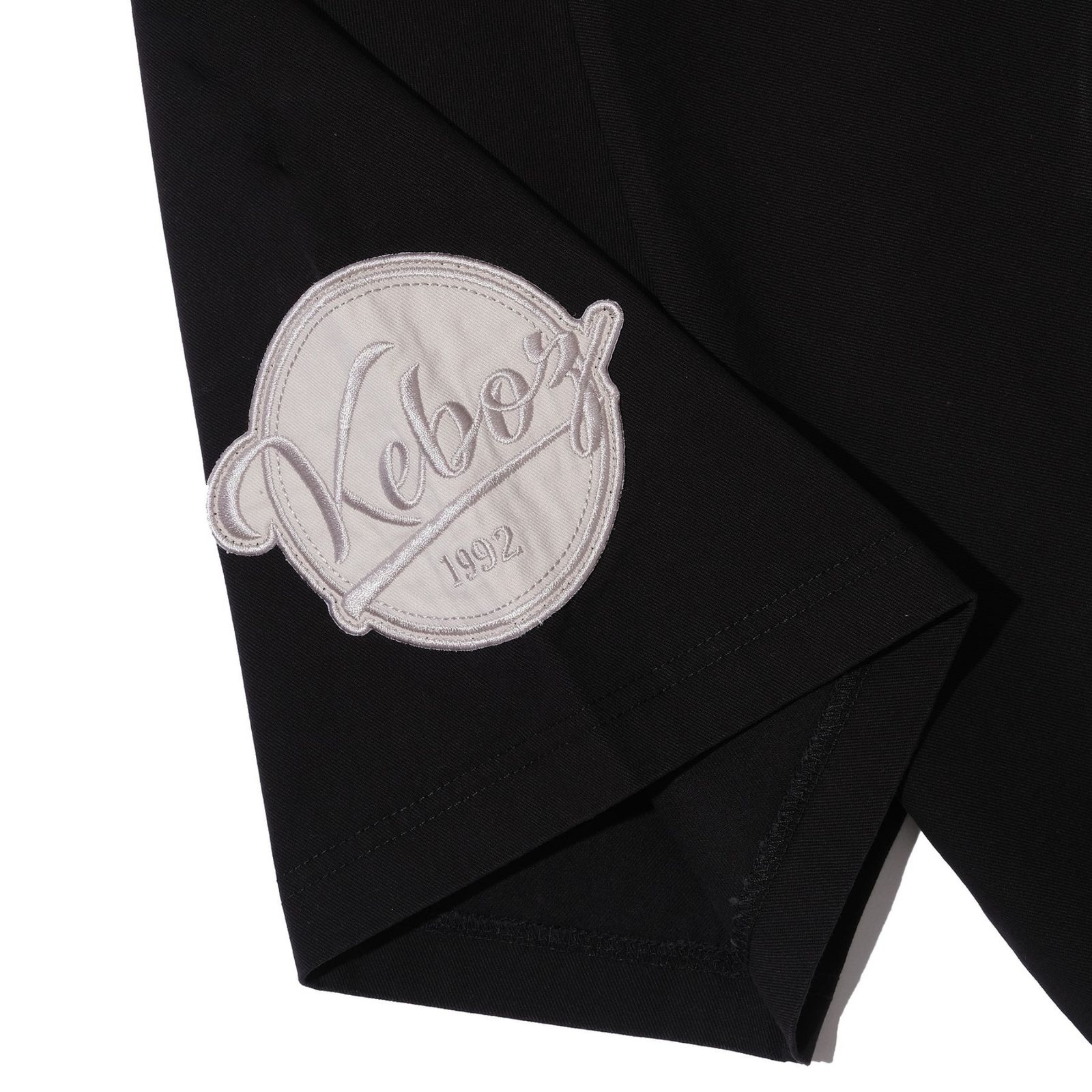 × KEBOZ BASEBALL SHIRT (BLACK) / × ケボズ ベースボール シャツ