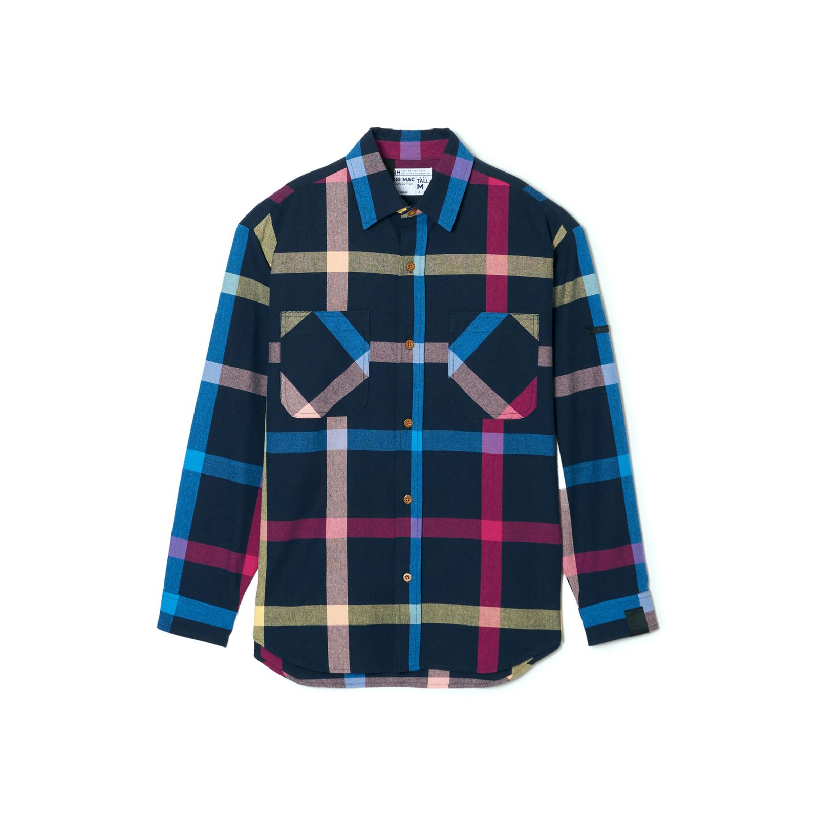× BIG MAC SHIRT （NVY CHECK） / テーパードシルエット チェックシャツ