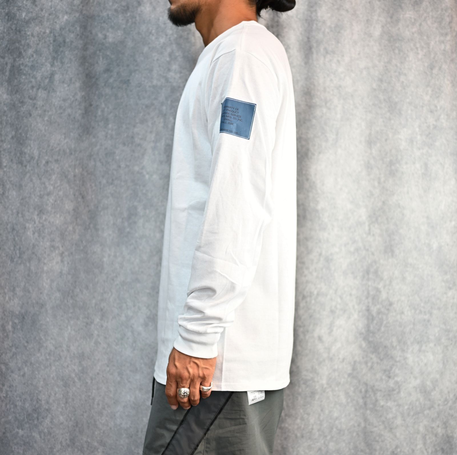 LONG SLEEVE T-SHIRT （WHITE） / ロングスリーブ TEE （ホワイト）