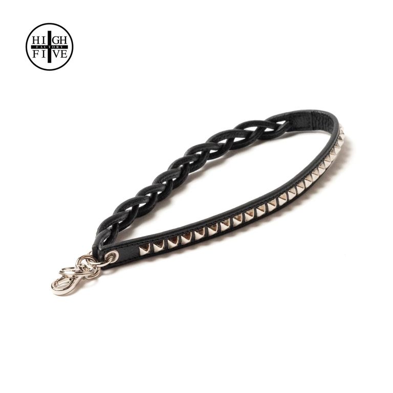 CALEE リストストラップ CALEE - × HIGH FIVE FACTORY LEATHER MULTI WRIST STRAP (BLACK