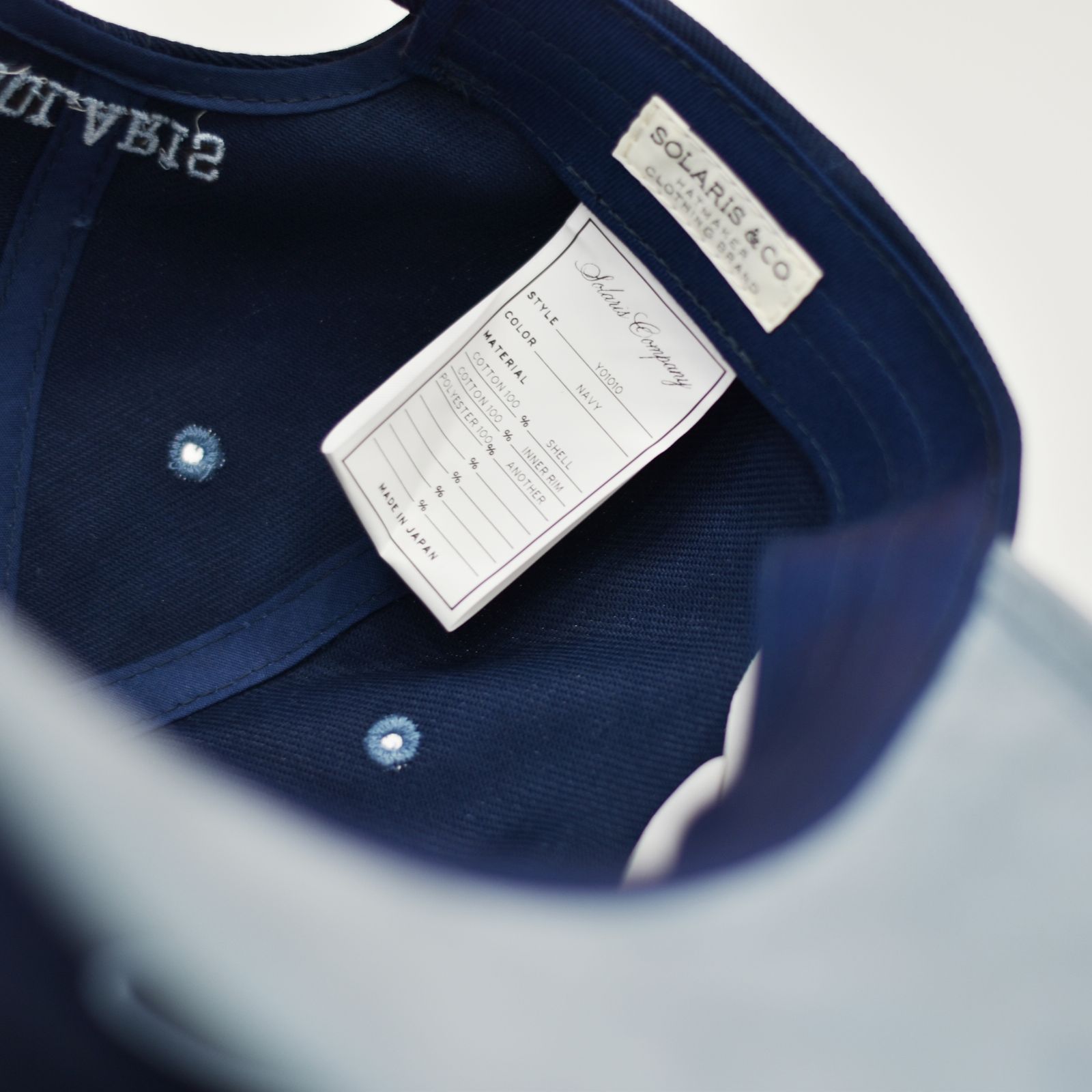 Saling Long Visor Cap "FANBOY" (NAVY)｜キャップ｜Y01010