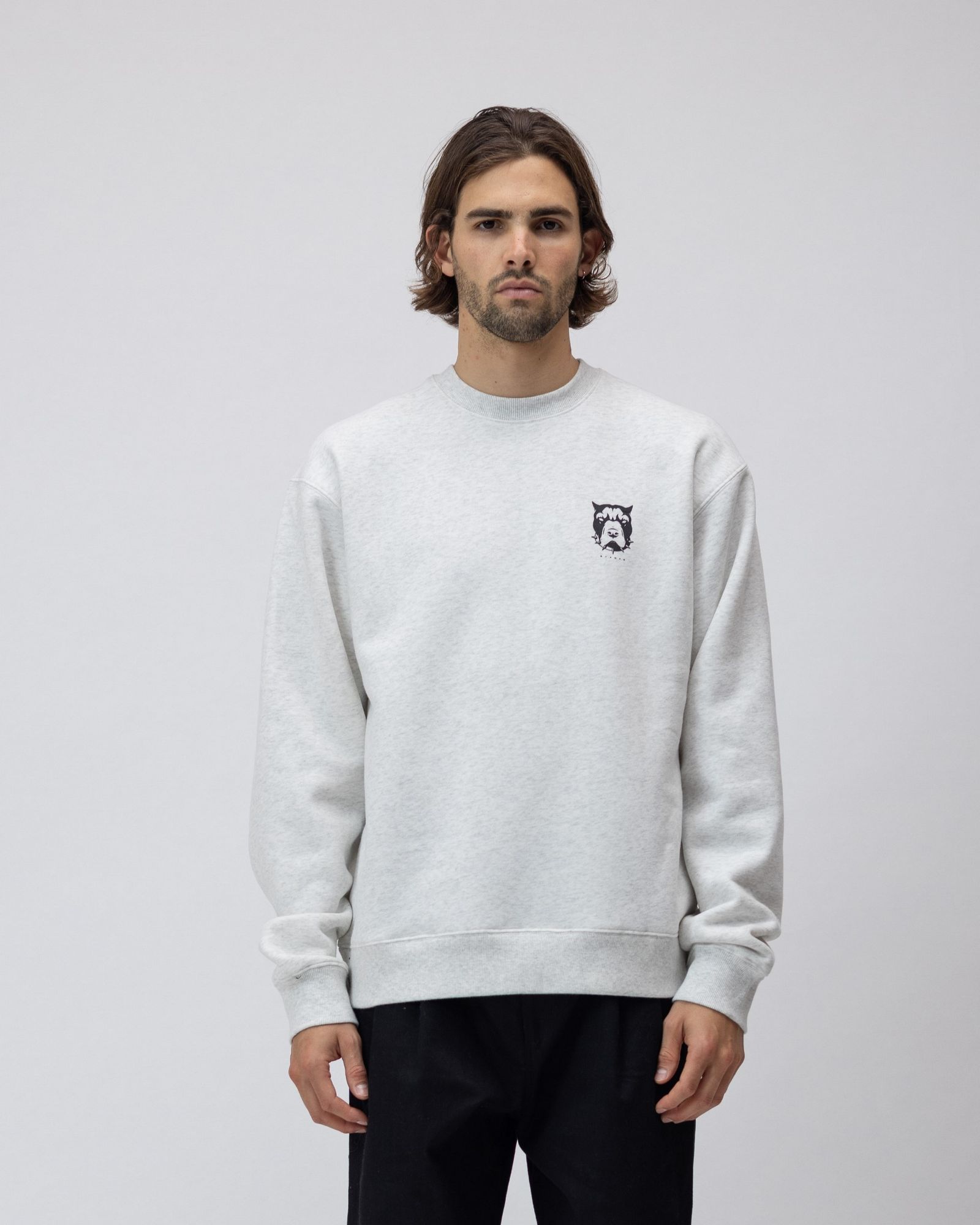 Baxter Crew Neck (Oatmeal Heather Gray)