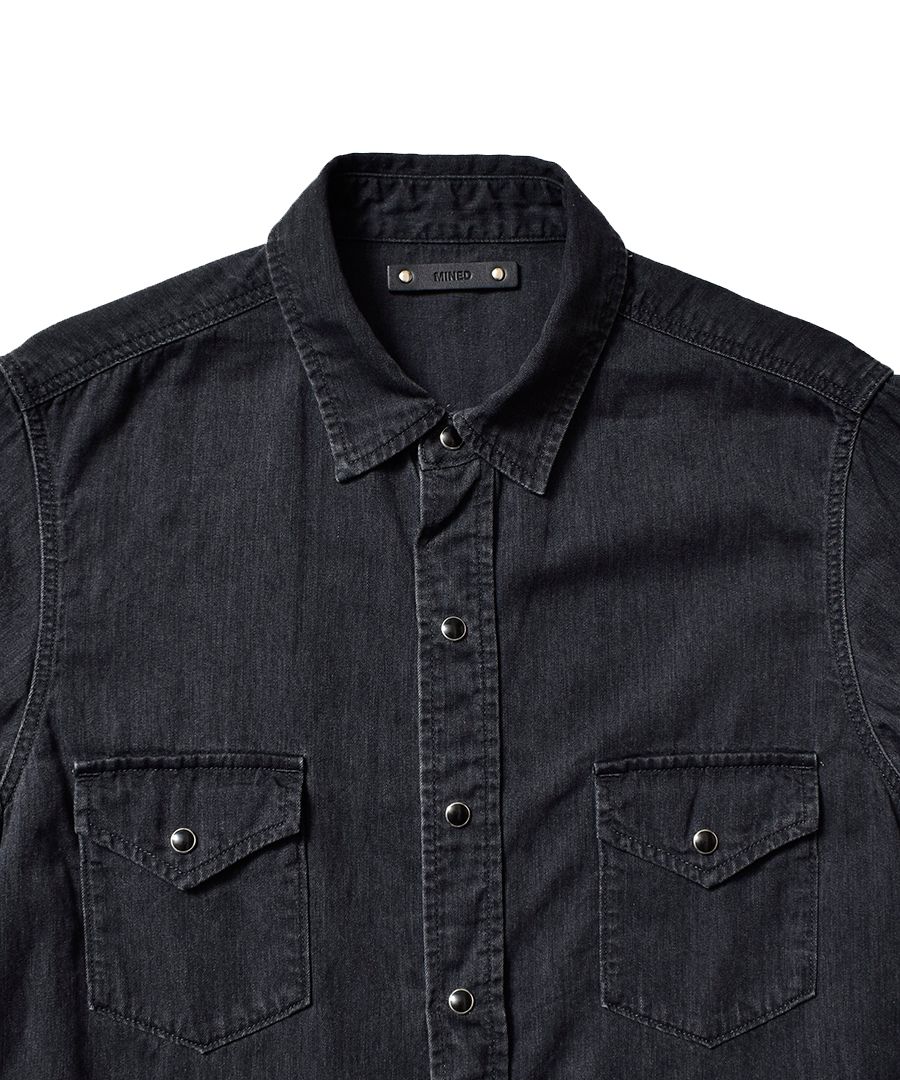 MINEDENIM - Denim Western SH BLK | chord online store