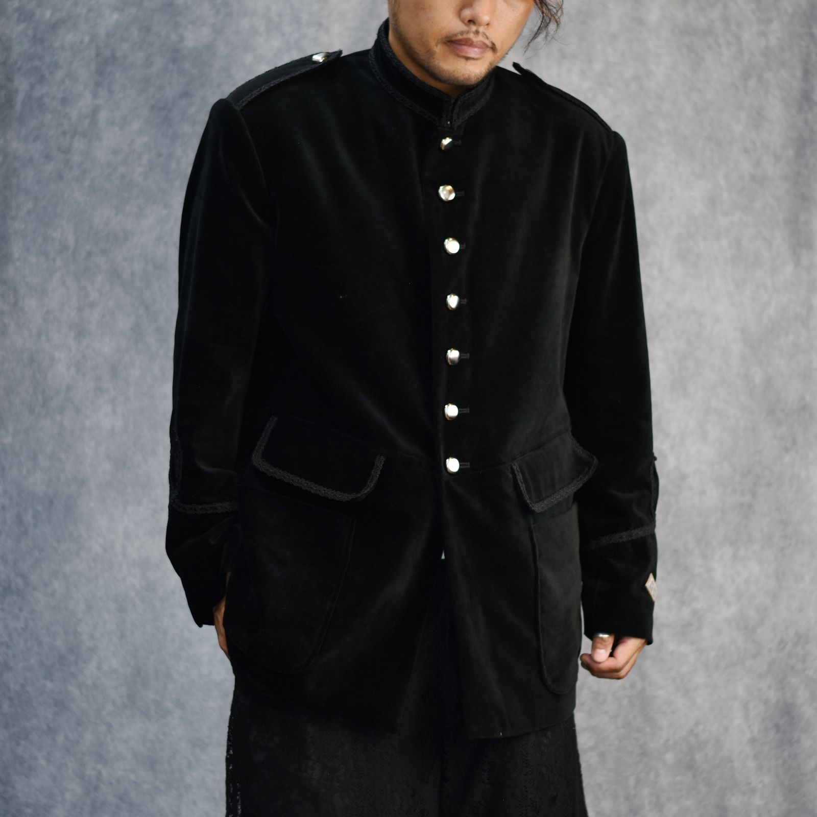 el conductorH - VELVETEEN OFFICER JKT (BK) / 別珍 オフィサージャケット | chord online  store