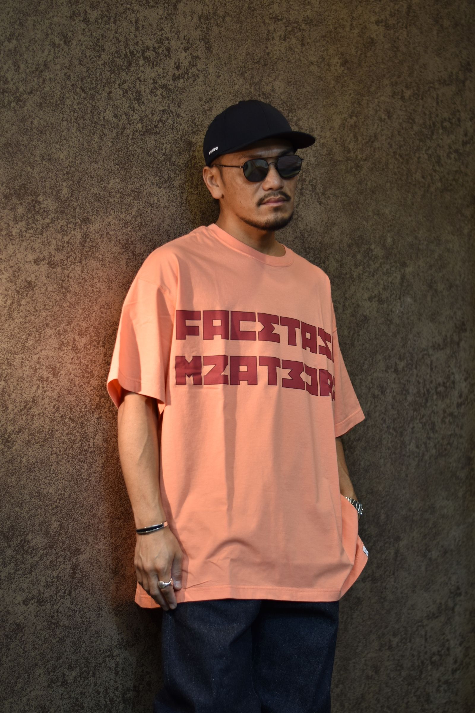 SOCCER LOGO BIG TEE (PINK)