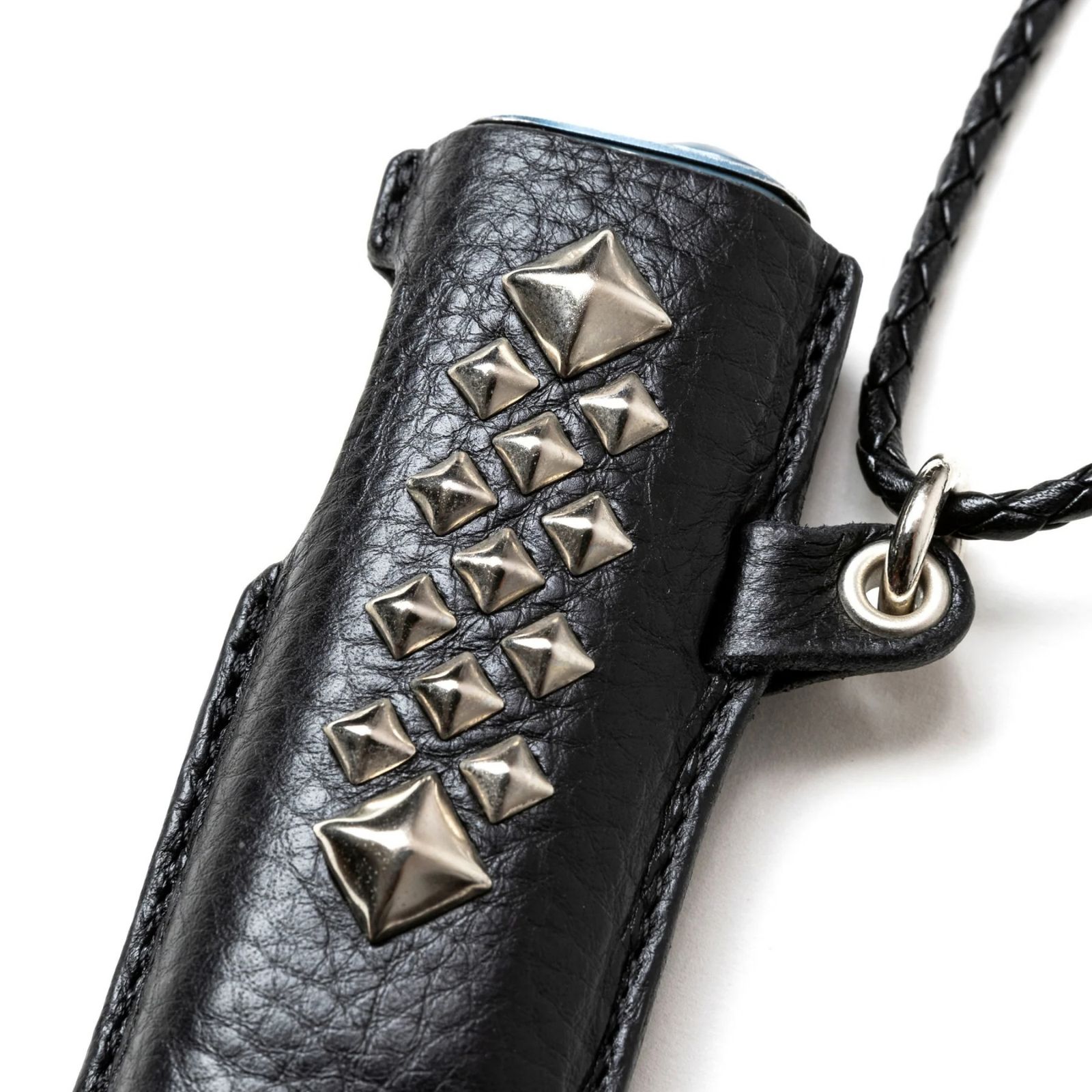 STUDS LEATHER HEAT STICK CASE (BLACK)｜スタッズ レザー ヒートスティック ケース｜CL-26AWLE002EX
