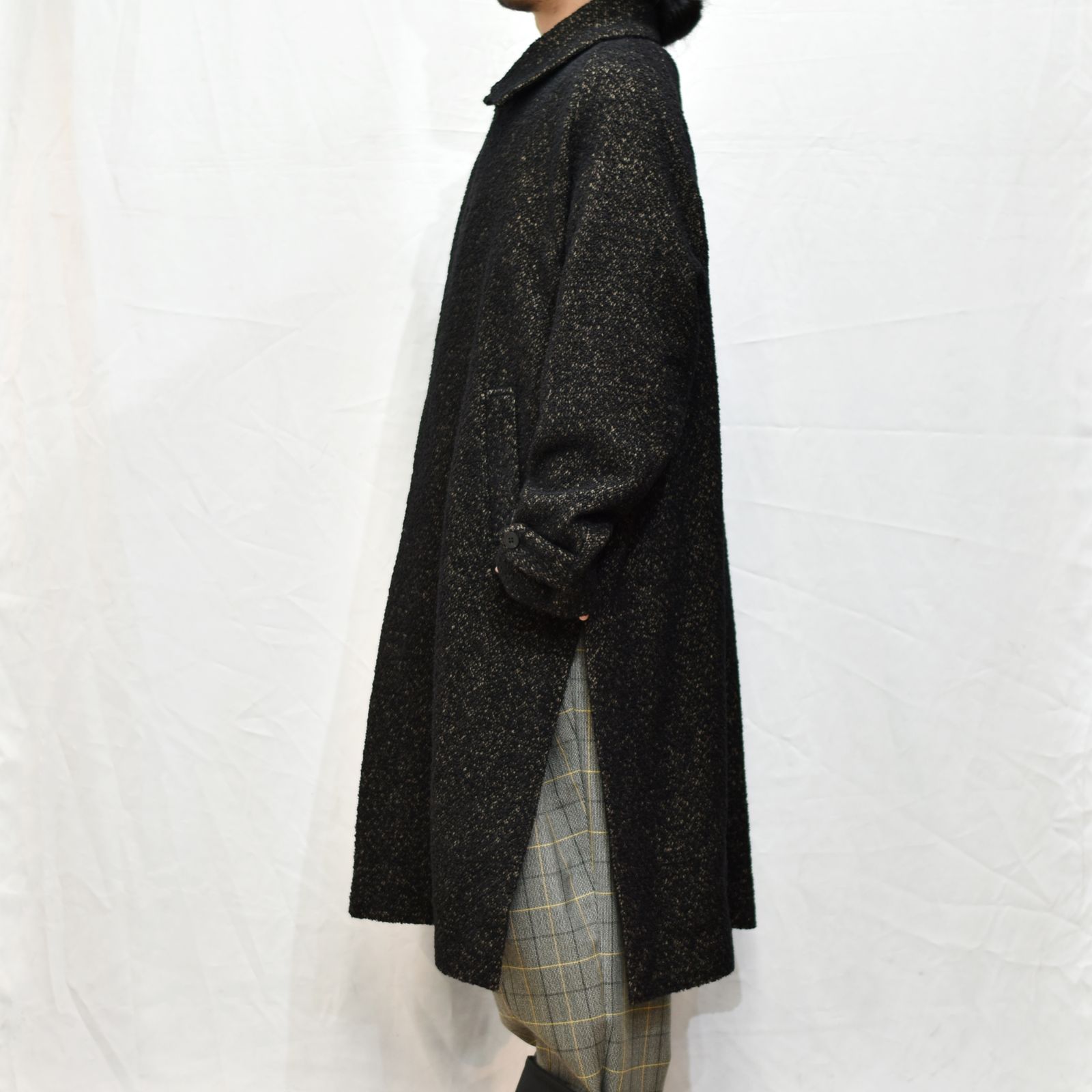 バルカラーコート / LB22AW-CO04-LYS (BLACK and TAN)
