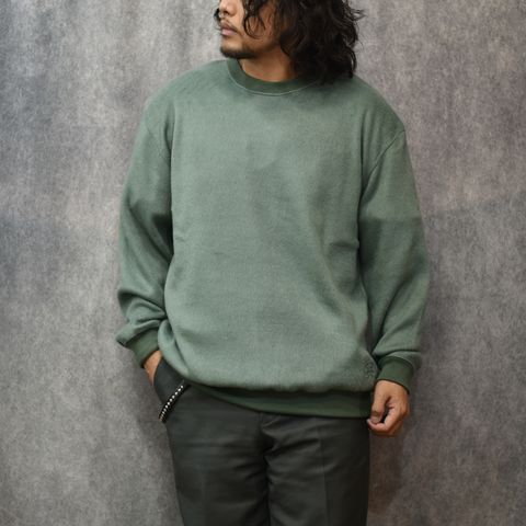 SHAGGY FABRIC CREW NECK SW (GREEN)｜シャギー クルーネック スウェット トレーナー｜CL-25AW036