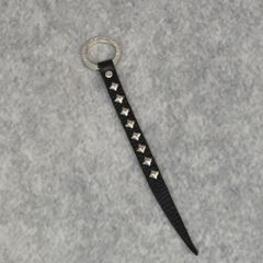 STUDS LEATHER KEY HOLDER (BLACK)｜スタッズ レザー キーホルダー｜CL-25AW003LE