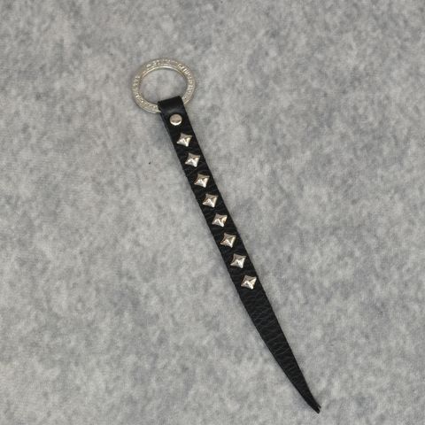 STUDS LEATHER KEY HOLDER (BLACK)｜スタッズ レザー キーホルダー｜CL-25AW003LE