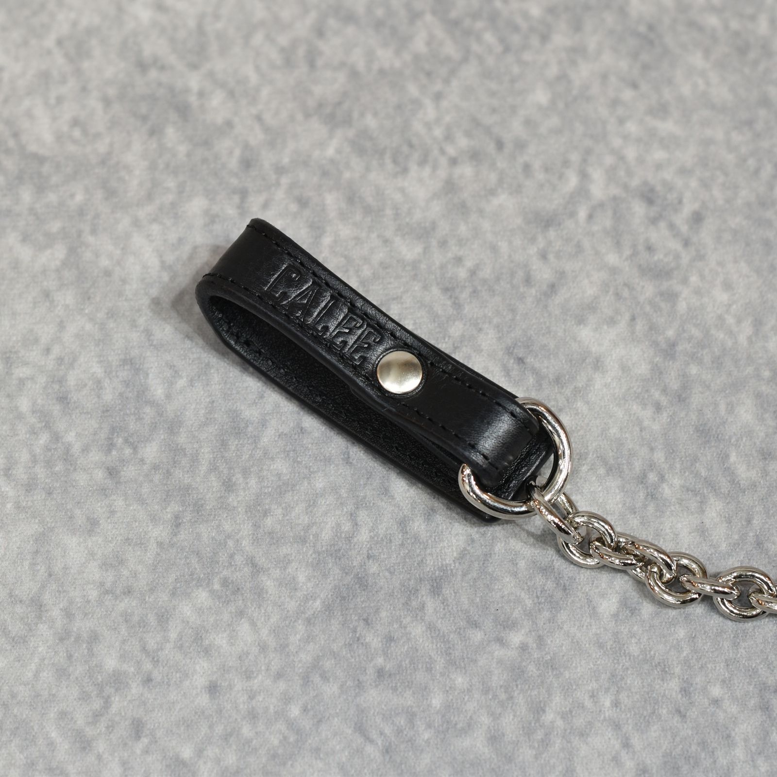 STUDS LEATHER WALLET CHAIN (BLACK)｜スタッズレザー ウォレットチェーン｜CL-26SS016LE