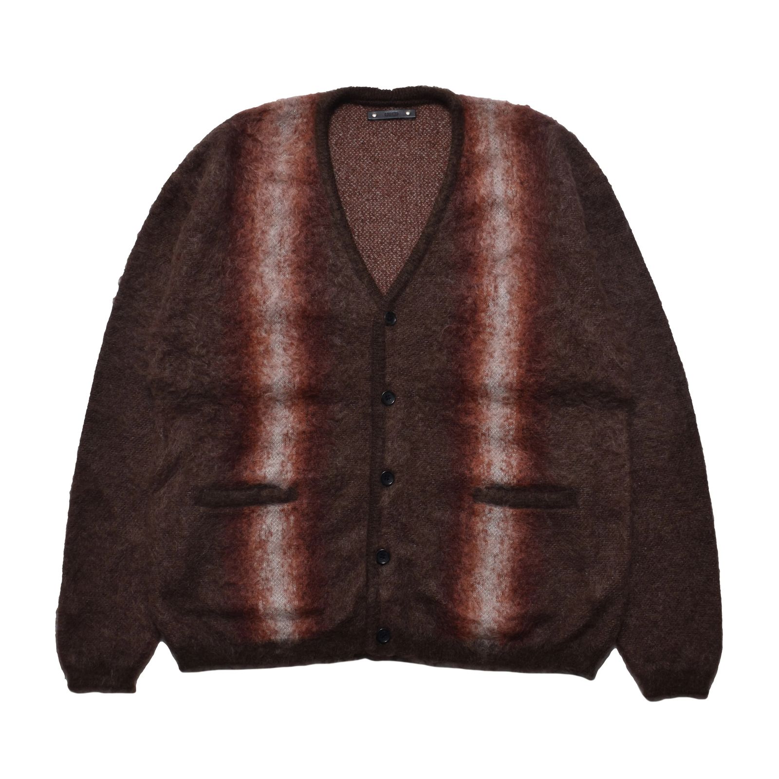 Fuzzy Stripe Mohair Knit Cardigan （BRT）｜ファジーストライプ モヘアニット カーディガン｜2509-6001