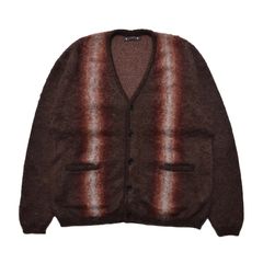Fuzzy Stripe Mohair Knit Cardigan （BRT）｜ファジーストライプ モヘアニット カーディガン｜2509-6001