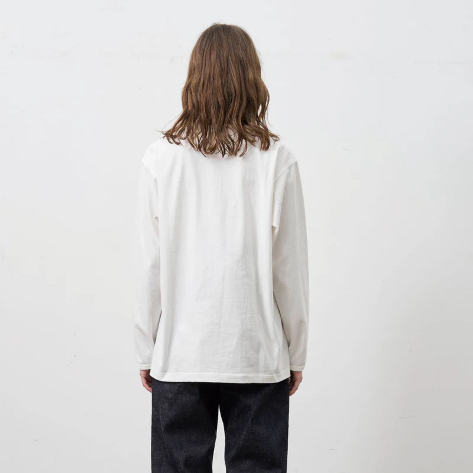 HENLEY NECK L/S TEE （WHITE）｜ ヘンリーネック ロングスリーブ （ホワイト） 602-261-15
