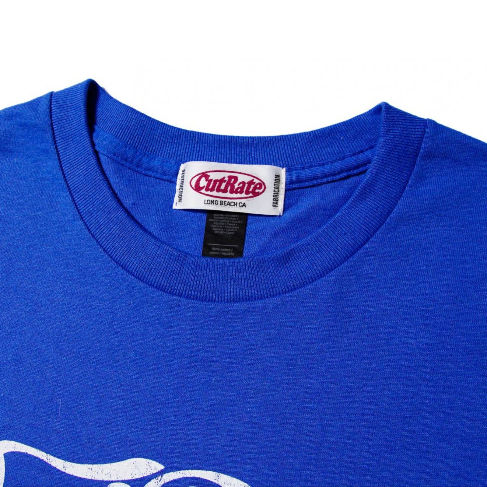 CUTRATE LOGO TEE (ROYAL)｜キャット 猫 Tシャツ｜CR-25SS004