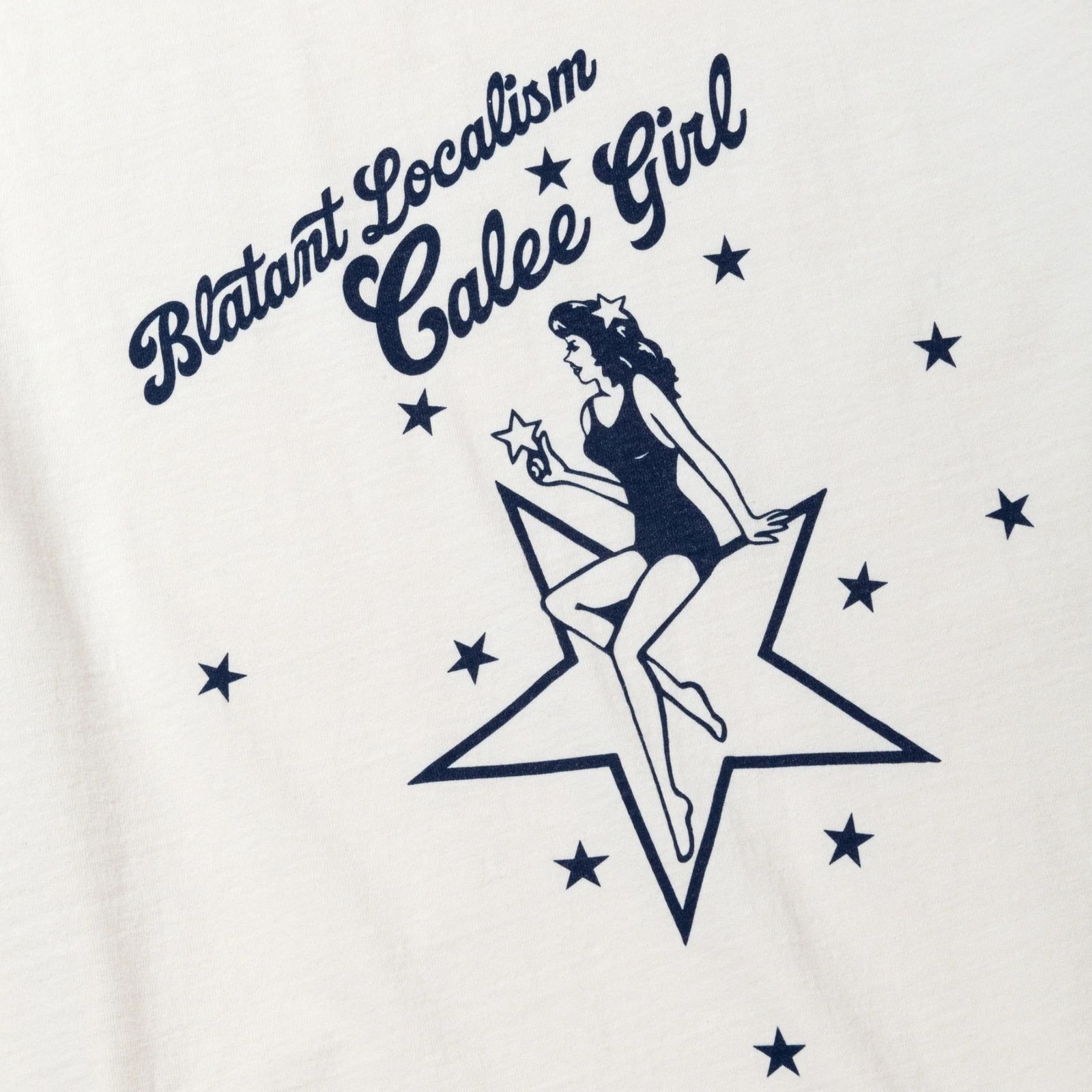 BINDER NECK CAL GIRL VINTAGE TEE (WHITE)｜プリントTシャツ｜CL-25SS062